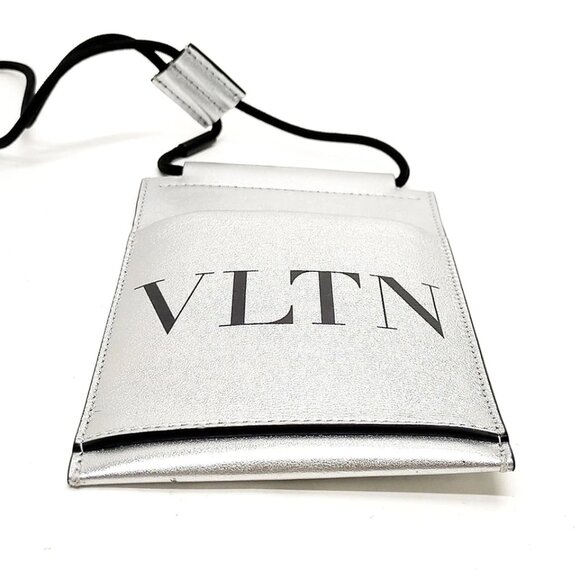 Valentino Garavani Shoulder Bag Silver Leather 300-061225 - Picture 5 of 13